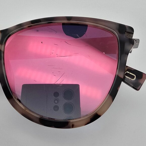 Marc Jacobs Marc 187/S White Havana Frame Pink Mirror Lens Cat Eye Sunglasses - Picture 12 of 16